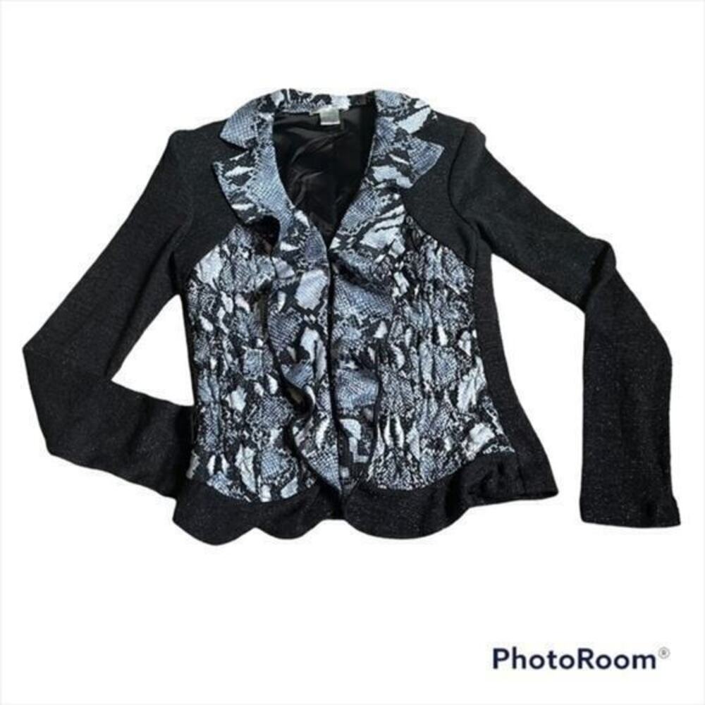 Alberto Makali sweater with crocodile pattern cardigan